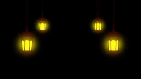 Ramadan-lantern-lamp-hanging-loop-Animation-video-transparent-background-with-alpha-channel.